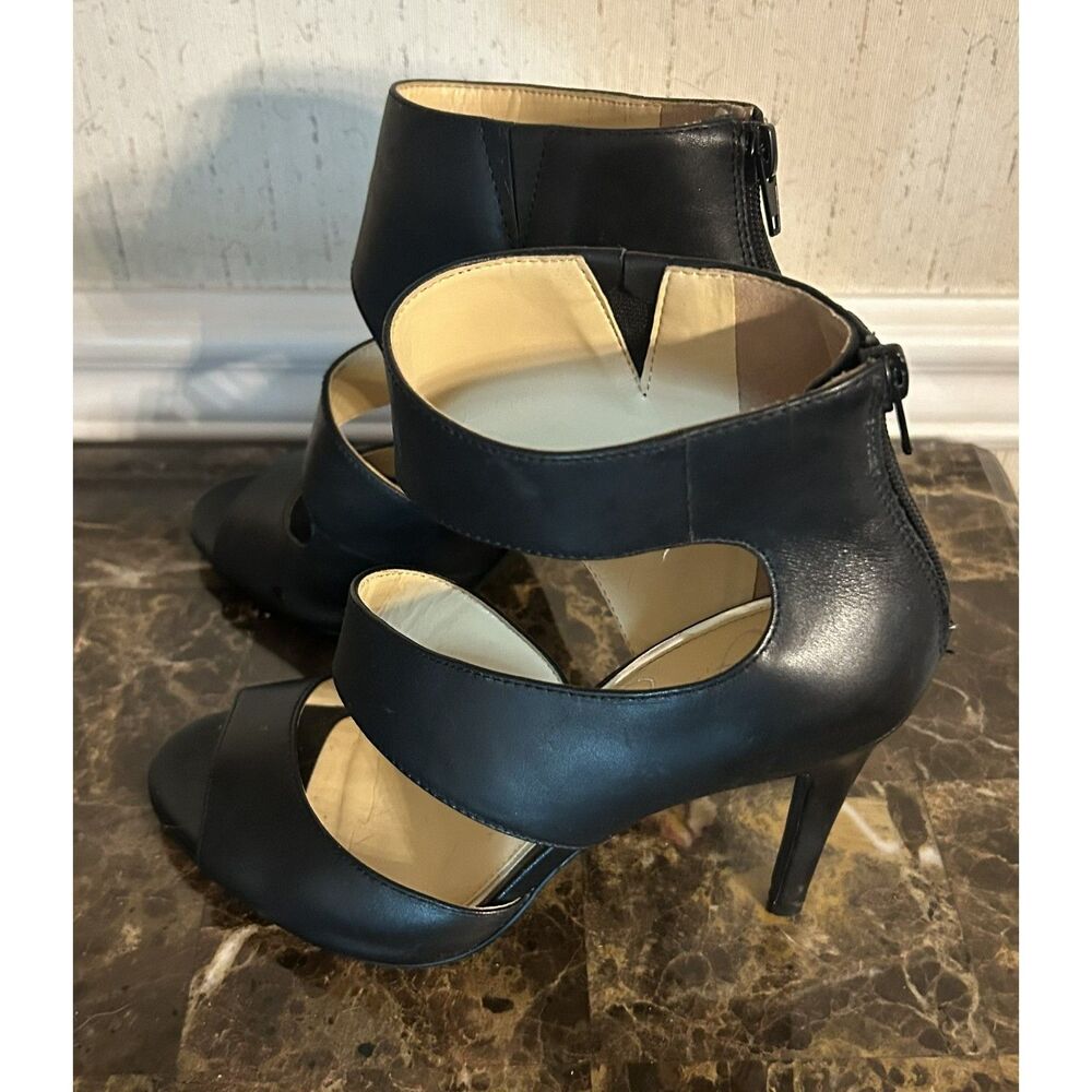 Jessica Simpson black Elsbeth stiletto heel cage sandals size 7.5